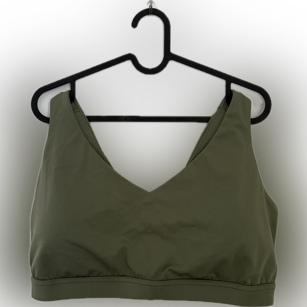 Offline by Aerie Olive Green Sports Bra